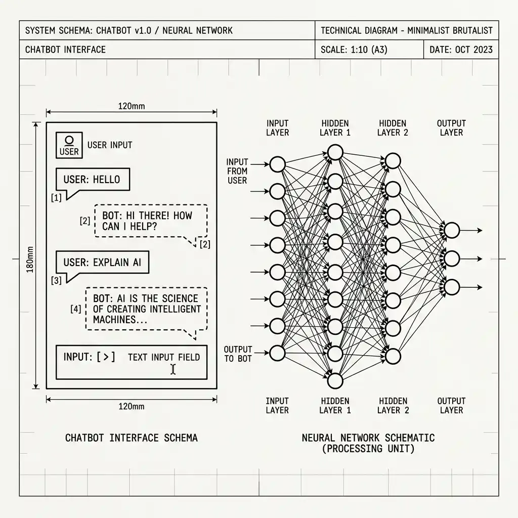 Simple blueprint of a chatbot